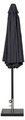 Parasol m/krank og tilt sort Ø300 x H247 cm - Sunlife